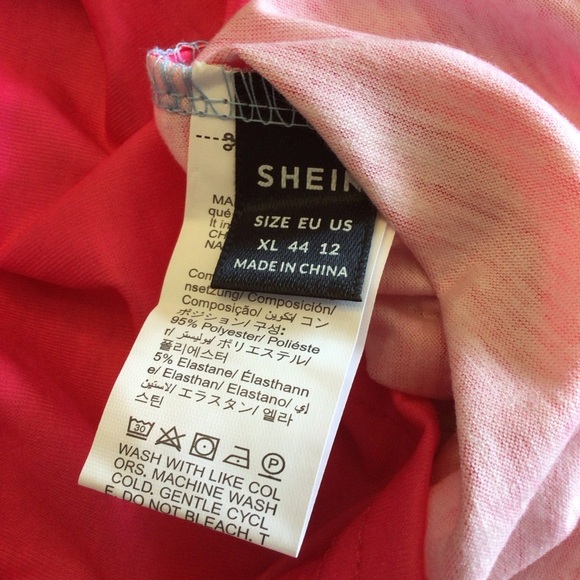 Womens Lune Pink Blue Ombré Chain Straps Cami Tank Top Size XL - Picture 5 of 7